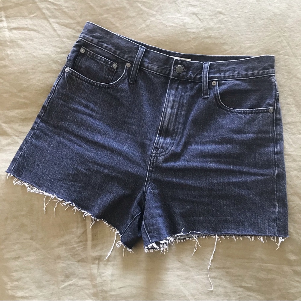 Madewell Black Denim Shorts